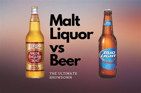 malt liquor vs beer